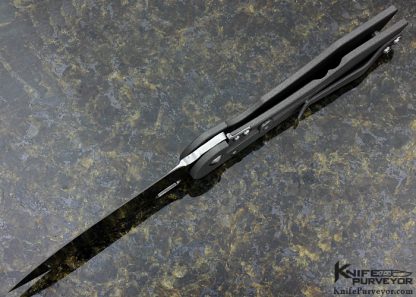 Juergen Schanz Custom Knife Drop Point Pocket Knife 2 Frame Lock - Image 6