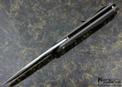 Juergen Schanz Custom Knife Drop Point Pocket Knife 2 Frame Lock - Image 5