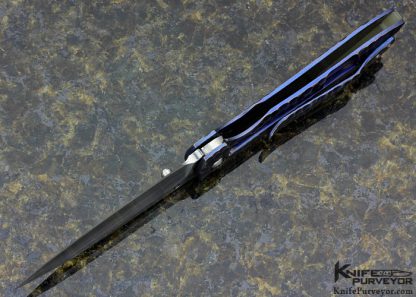 Korth Custom Knife Coyote Carved Titanium Frame Lock - Image 8