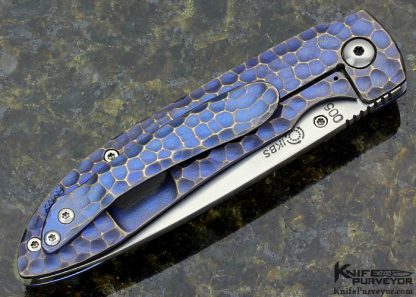 Korth Custom Knife Coyote Carved Titanium Frame Lock - Image 4