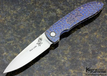 Korth Custom Knife Coyote Carved Titanium Frame Lock
