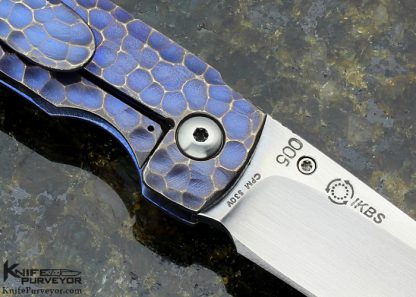 Korth Custom Knife Coyote Carved Titanium Frame Lock - Image 6