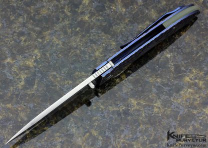 Korth Custom Knife Coyote Carved Titanium Frame Lock - Image 7