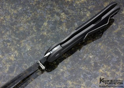 Phil Rose Custom Knife Bead Blasted Titanium BFK Frame Lock - Image 5