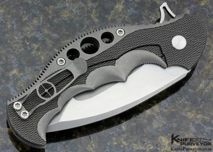 Dave Curtiss Custom Knife BMF with Machined Titanium Frame Lock - Image 4
