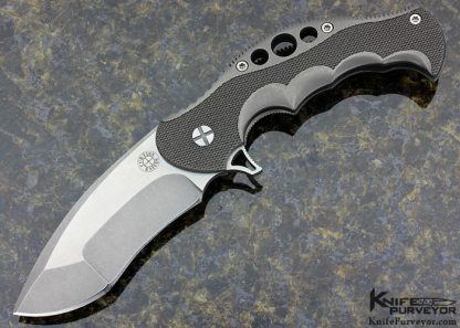 Dave Curtiss Custom Knife BMF with Machined Titanium Frame Lock