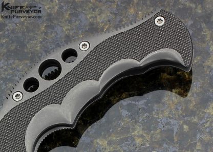 Dave Curtiss Custom Knife BMF with Machined Titanium Frame Lock - Image 3
