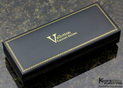 Rainy Vallotton Custom Knife "Hell Razor" with Chad Nichols Cheeta & Franzy Damascus and Turquoise Auto Linerlock - Image 9
