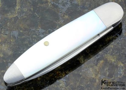 Rick Nowland Custom Knife Mother of Pearl Slip Joint - Image 3