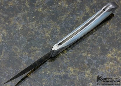 Billy Mace Imel Custom Knife Mother of Pearl Shell Semi Interframe Lockback - Image 6