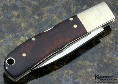 Chicci Yoneyama Custom Knife Desert Ironwood Midlock - Image 4