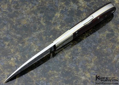 Chicci Yoneyama Custom Knife Desert Ironwood Midlock - Image 5