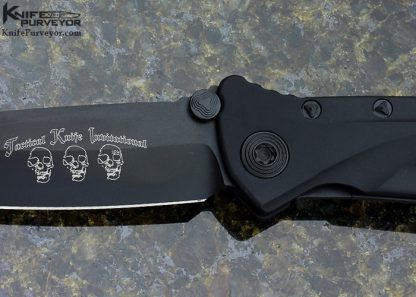 Microtech Custom Knife Tactical Invitational Delta All Black Framelock - Image 2