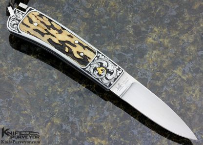 LAKE DESIGN Custom Knife Mark Waldrop Engraved - Image 4