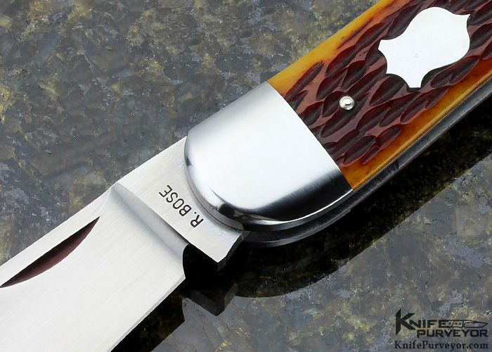 Reese Bose Custom Knife #2 Jigged Bone 3 Blade Slipjoint - Image 2