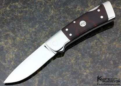 T.M. Dowell Custom Knife Desert Ironwood Lockback