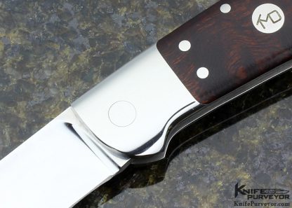 T.M. Dowell Custom Knife Desert Ironwood Lockback - Image 2