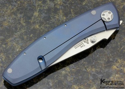 Tom Anderson Custom Knife Alien Model Mohawk Warrior Framelock - Image 4
