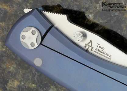 Tom Anderson Custom Knife Alien Model Mohawk Warrior Framelock - Image 5