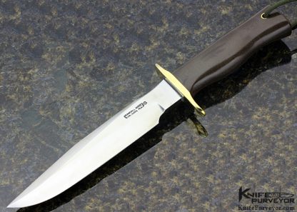Randall Custom Knife Model #16 Green Canvas Micarta Special Fighter