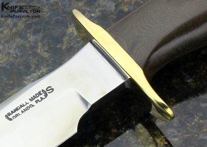 Randall Custom Knife Model #16 Green Canvas Micarta Special Fighter - Image 2