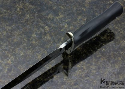 Randall Custom Knife Black Canvas Micarta and Brass Model 14 w/ Border Patrol Handle - Image 6