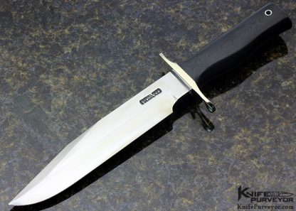 Randall Custom Knife Black Canvas Micarta and Brass Model 14 w/ Border Patrol Handle