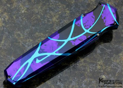 Jeff Harkins Custom Knife Aluminum "Splash" Triton OTF Auto - Image 5