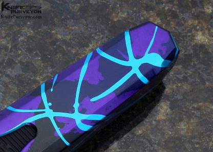 Jeff Harkins Custom Knife Aluminum "Splash" Triton OTF Auto - Image 3