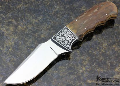 D'Holder Custom Knife Finger Grooved Drop Point Hunter