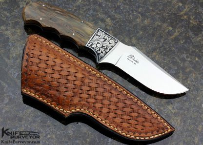 D'Holder Custom Knife Finger Grooved Drop Point Hunter - Image 9