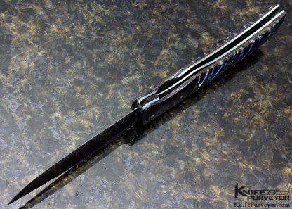 28 apr 2017  George Muller Custom Knife  Mike Fellows "Rochas Mosaic" Damascus Linerlock - Image 6