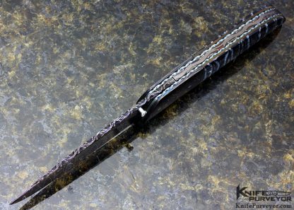 28 apr 2017  George Muller Custom Knife  Mike Fellows "Rochas Mosaic" Damascus Linerlock - Image 5