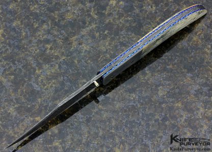 Cliff Parker Custom Knife  Sole Authorship Damascus Linerlock - Image 4