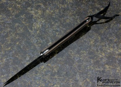 Kansei Matsuno Custom Knife Z071L Walnut Friction Folder - Image 5