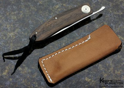 Kansei Matsuno Custom Knife Z071L Walnut Friction Folder - Image 3