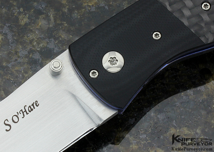 Sean O'Hare Custom Knife Carbon Fiber F2K Linerlock - Image 2
