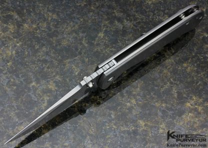 Les George Custom Knife Midtech Framelock - Image 4