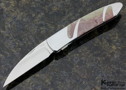 Scott Sawby Custom Knife Willow Creek Jasper Skimmer Selflock