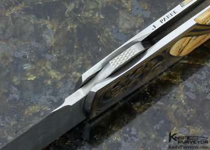 Scott Sawby Custom Knife Picture Jasper Skimmer Selflock Engraved by Jeff Parke - Image 7