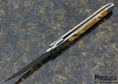 Scott Sawby Custom Knife Picture Jasper Skimmer Selflock Engraved by Jeff Parke - Image 6