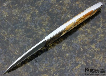 Scott Sawby Custom Knife Picture Jasper Skimmer Selflock Engraved by Jeff Parke - Image 5