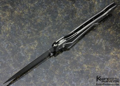 Kit Carson Custom Knife Bead Blasted Titanium M-16 Linerlock - Image 6