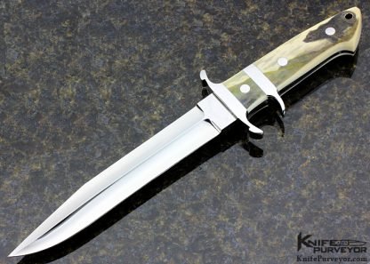 Masao Takahashi Custom Knife Scrimshawed Big Bear Fighter