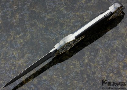 Warren Osborne Custom Knife Engraved by Jon Robyn Lockback Dagger - Image 4