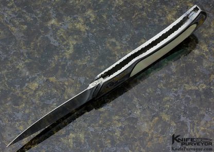 John W. Smith Custom Knife Sole Authorship Engraved with Mother of Pearl Inlay Lockback - Image 8