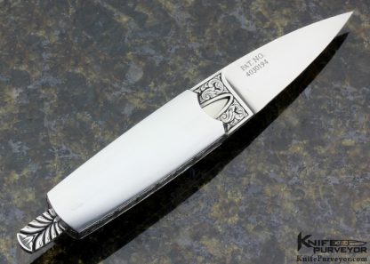 Larry Hendricks Custom Knife Engraved Kangaroo Art Dagger - Image 3