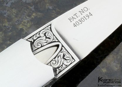 Larry Hendricks Custom Knife Engraved Kangaroo Art Dagger - Image 4