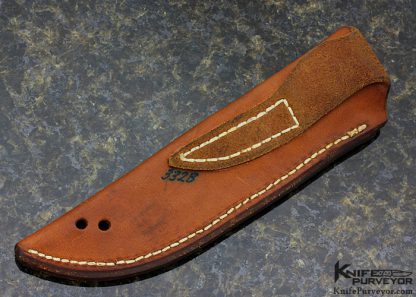Bob Loveless Custom Knife Riverside Football Logo Big Horn Sheep Semi Skinner Engraved by Lynton McKenzie - Image 7