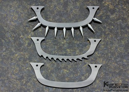 Harold Corby Custom Knife "The Devil's Right Hand" D-Guard Saw Tooth Fighter w/ 3 interchangeable Guards - Image 10